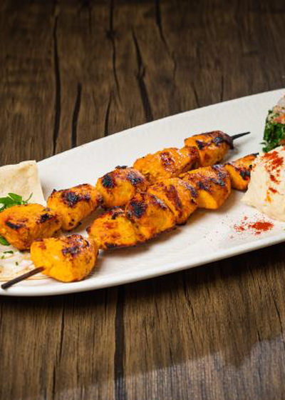 Brocheta de pollo
